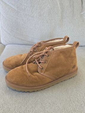 Ugg Neumel Chestnut Brown Suede Boots - Size 12